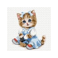 Набор юного художника 20х20 Кошечка с корзинкой (14 цветов) Набор юного художника 20х20 Кошечка с корзинкой (14 цветов)