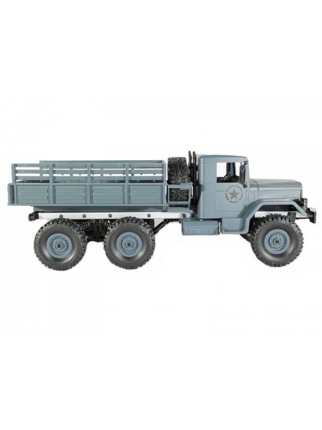 Радиоуправляемая машина MN MODEL военный грузовик (серый) 6WD 2.4G 1/16 RTR