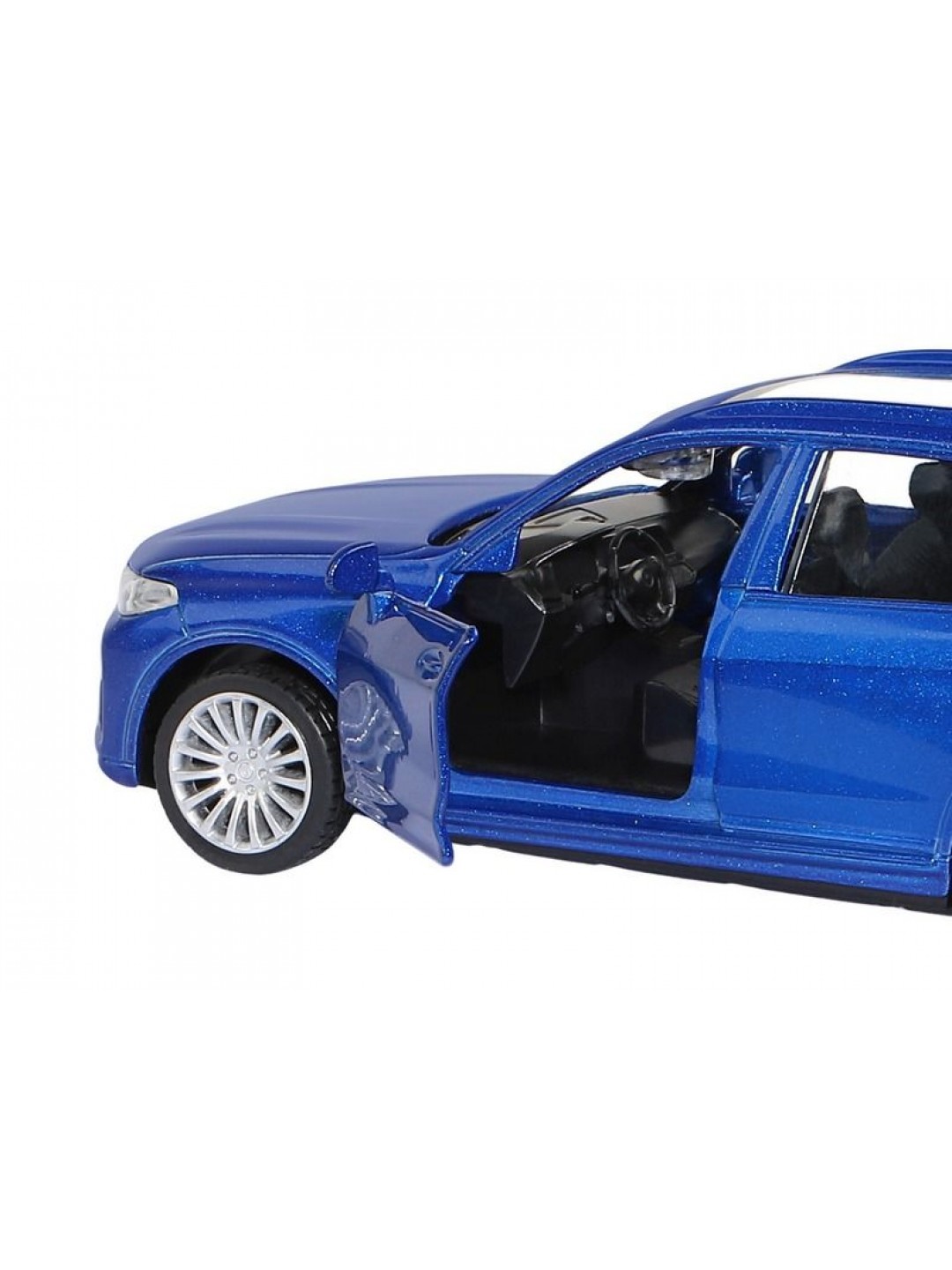 Машина "АВТОПАНОРАМА" BMW X7, синий, 1/44, инерция, в/к 17,5*12,5*6,5 см
