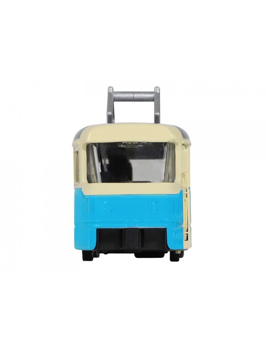 Трамвай "Автопанорама", синий, 1/90, свет, звук, инерция, в/к 22*13,5*5,8 см