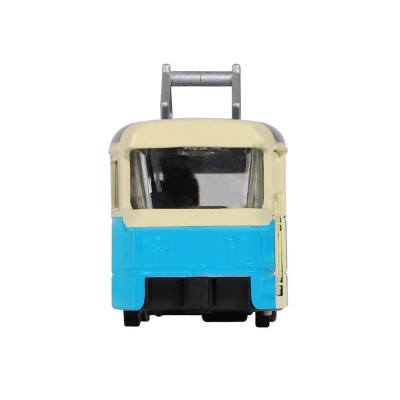 Трамвай "Автопанорама", синий, 1/90, свет, звук, инерция, в/к 22*13,5*5,8 см