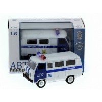 Машина "АВТОПАНОРАМА" инерц. УАЗ (ДПС) 1/50, в/к 12*7*5,5 см