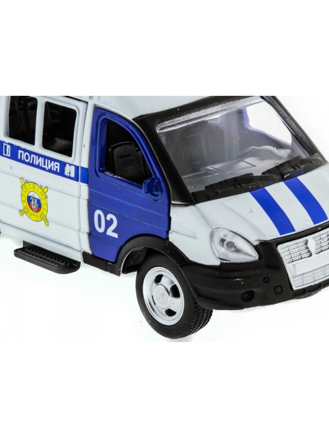 Машина "АВТОПАНОРАМА" инерц. "ГАЗель"(полиция) 1/50, в/к 14,5*8*5,5 см