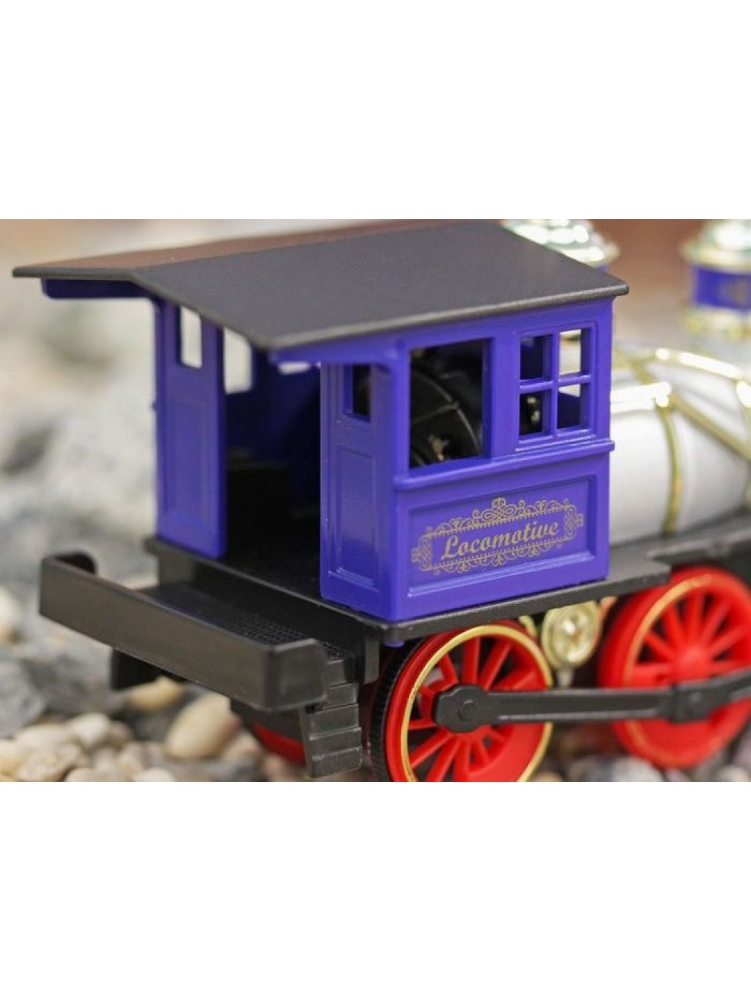 Машина Kinsmart Classic Locomotive инерция (1/6шт.) 17,5см б/к