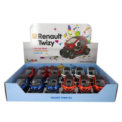 Машина Kinsmart Twizy инерция (1/12шт.) 12,5см б/к