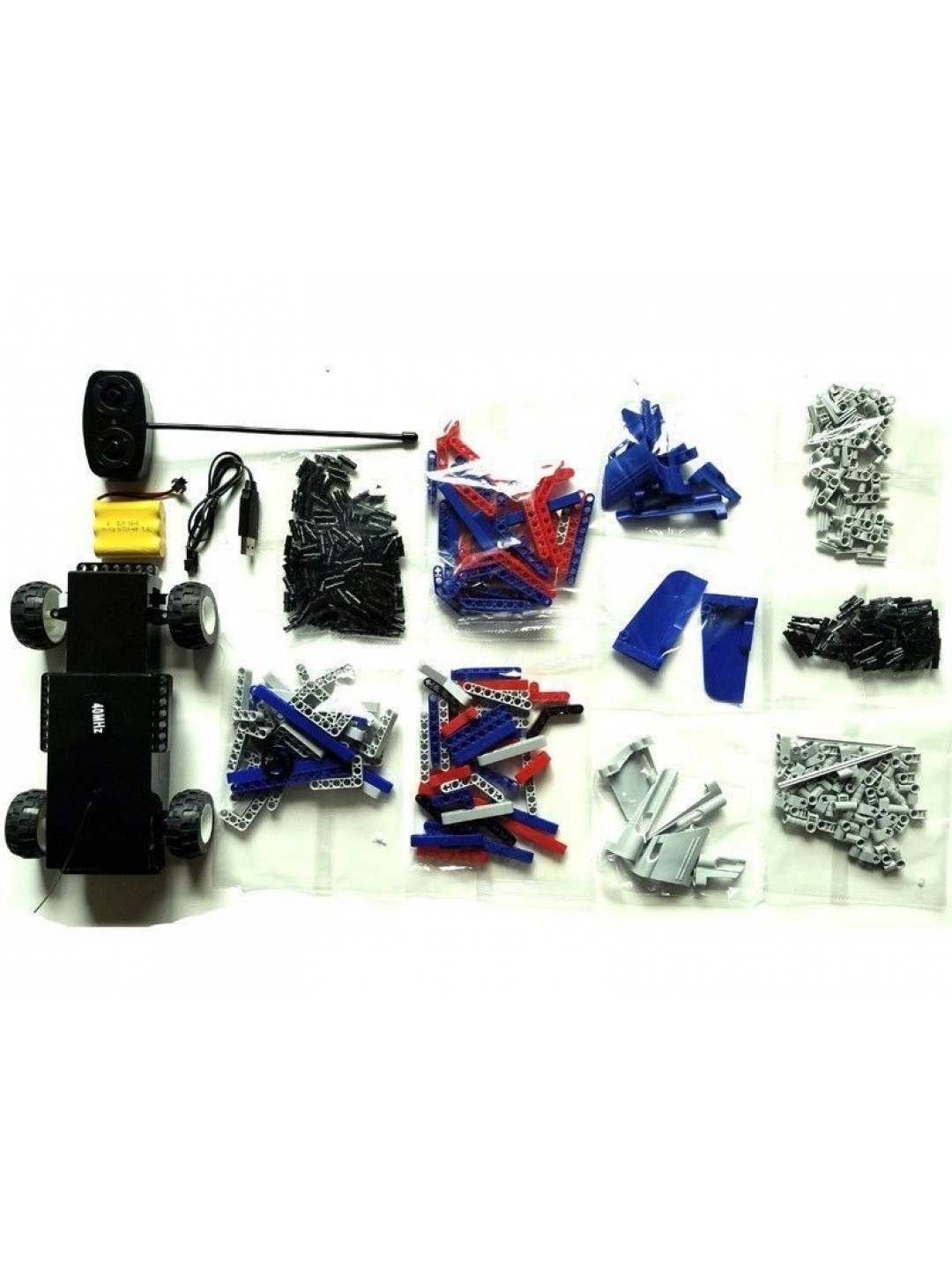 Р/У конструктор Qihui Mechanical Master 2 в 1 Тягач и Спорткар (455 деталей)