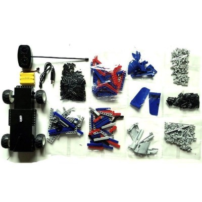 Р/У конструктор Qihui Mechanical Master 2 в 1 Тягач и Спорткар (455 деталей)
