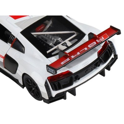 Машина "АВТОПАНОРАМА" AUDI R8, белый перламутр, 1/32, свет, звук, инерция, в/к 17,5*13,5*9 см