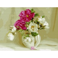 Картина по номерам с цветной схемой на холсте 30х40 Бузин. В белом кувшинчике (23 цвета) Картина по номерам с цветной схемой на холсте 30х40 Бузин. В белом кувшинчике (23 цвета)