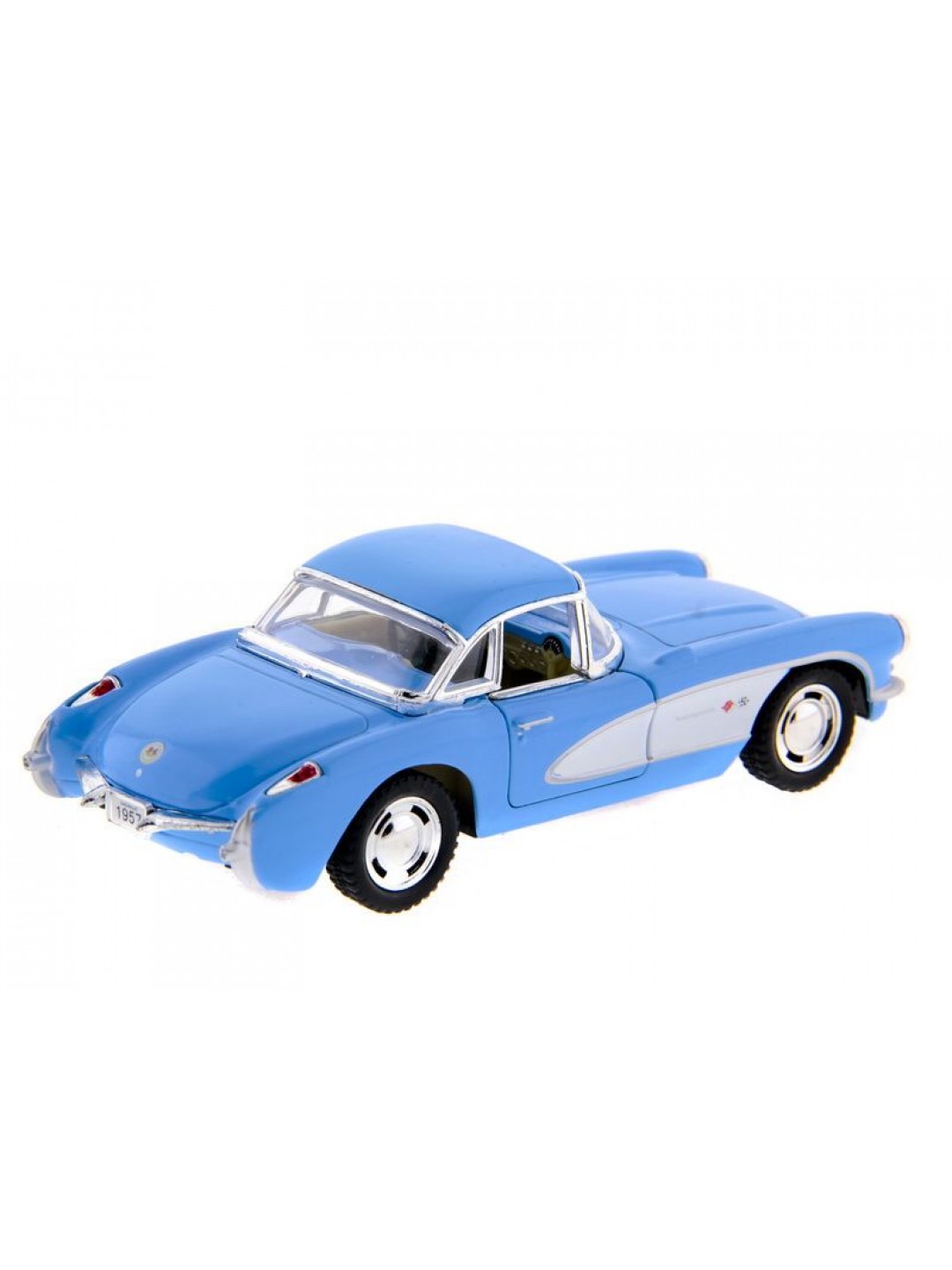 Машина Kinsmart "Chevrolet Corvette 1957" инерция (1/12шт.) 1:34 б/к