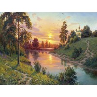 Картина по номерам 40х50 Прищепа. Тишина (29 цветов)