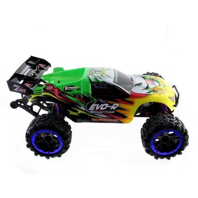 Радиоуправляемая трагги Remo Hobby EVO-R Brushless UPGRADE (зеленая) 4WD 2.4G 1/8 RTR