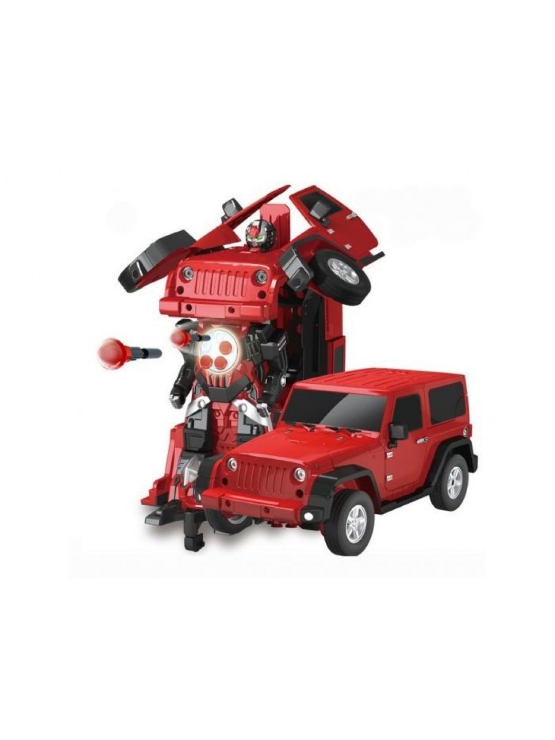 Р/У трансформер MZ Jeep Rubicon Red 2329PF 1/14 +акб и з/у