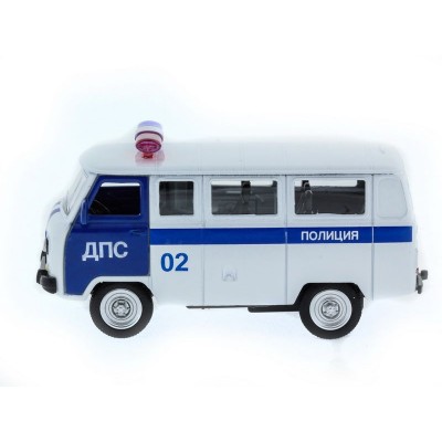 Машина "АВТОПАНОРАМА" инерц. УАЗ (ДПС) 1/50, в/к 12*7*5,5 см