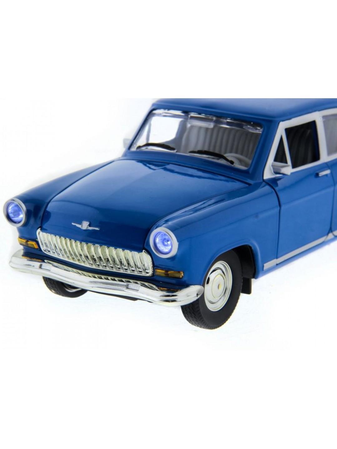 Машина "АВТОПАНОРАМА" ГАЗ-21 "Волга" 1/24 в/к  26*12*11см, синяя