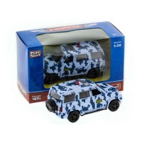 Машина "АВТОПАНОРАМА" инерц. УАЗ Патриот (омон) 1/50, в/к 12*7*5,5 см