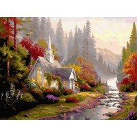 Картина по номерам с цветной схемой 40х50 ДОМ МЕЧТЫ (36 цветов) Картина по номерам с цветной схемой 40х50 ДОМ МЕЧТЫ (36 цветов)