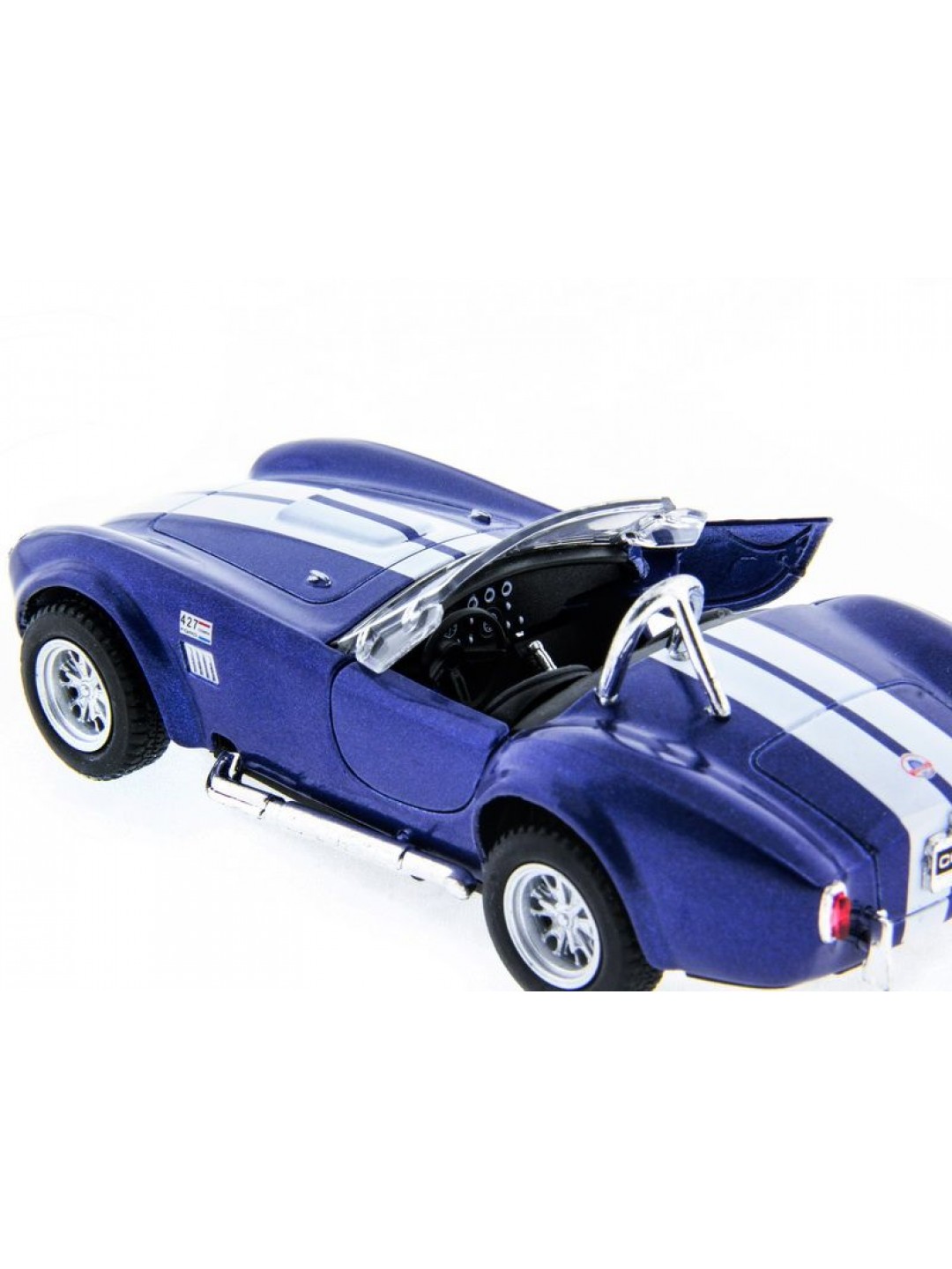 Машина Kinsmart Shelby Cobra 427 1965 инерция (1/12шт.) 1:32 б/к