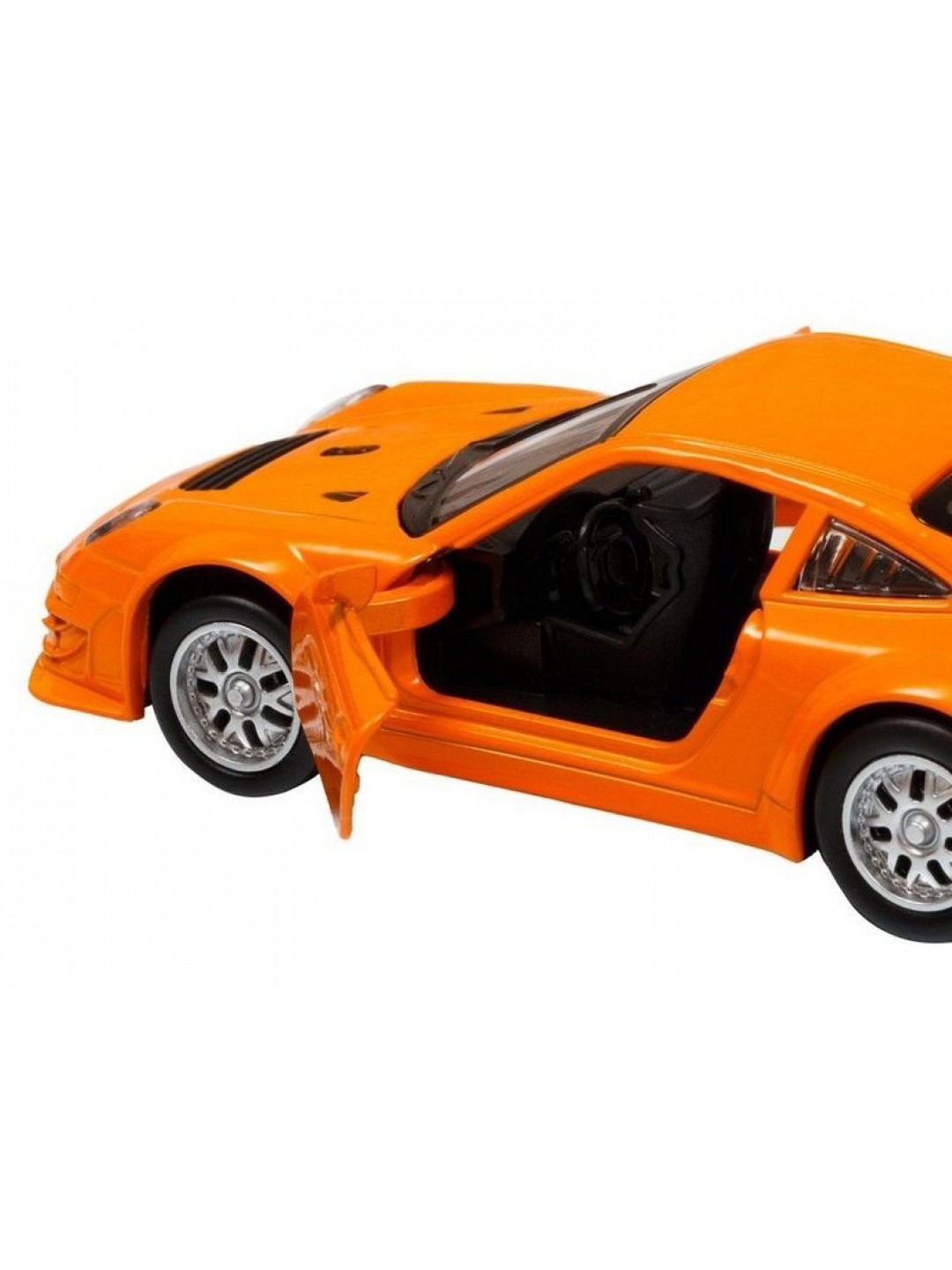 Машина "АВТОПАНОРАМА" Porsche 911 GT3 RSR, оранжевый, 1/39, инерция, в/к 17,5*12,5*6,5 см