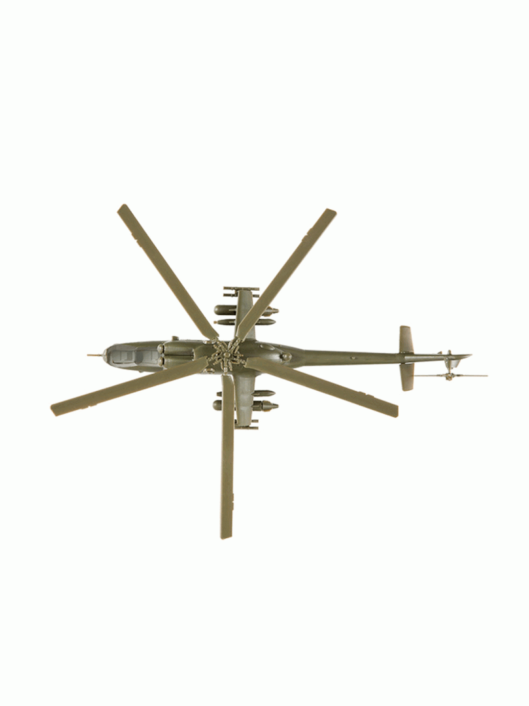 Сборная модель ZVEZDA Советский ударный вертолёт Ми-24В, 1/144