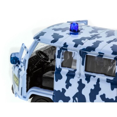 Машина "АВТОПАНОРАМА" инерц. УАЗ-452 (ОМОН) 1/50, в/к 12*7*5,5 см