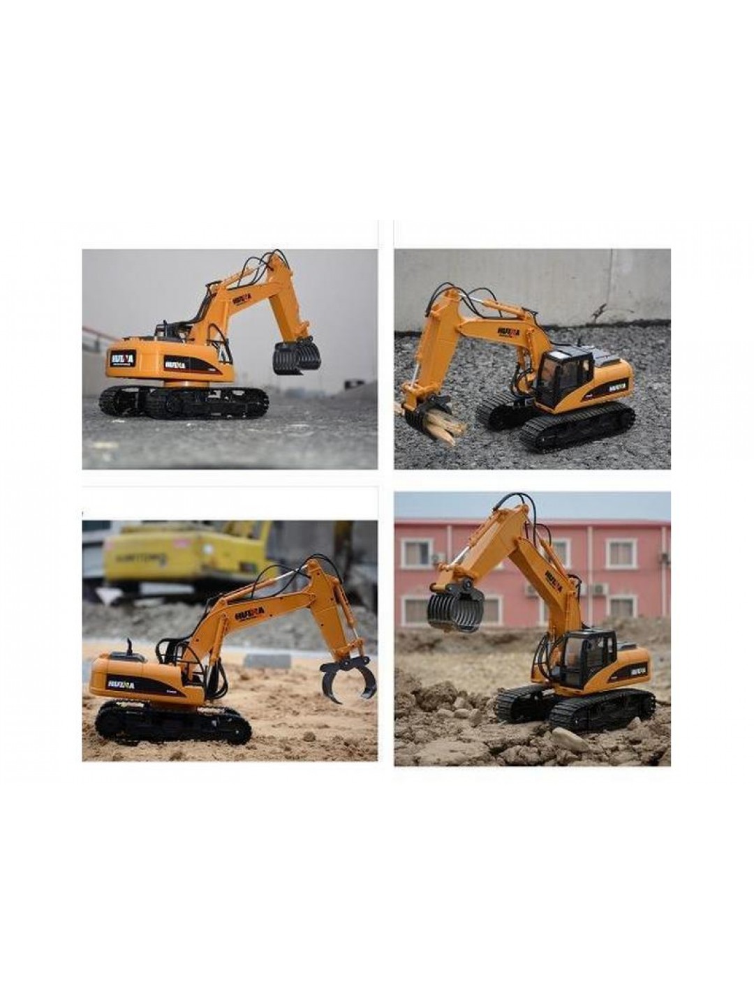 Радиоуправляемый экскаватор c погрузчиком бревен HUI NA TOYS 2.4G 16CH 1/14 RTR