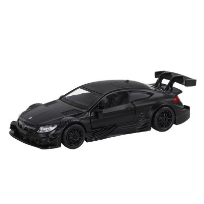 Машина "АВТОПАНОРАМА" Mercedes-AMG C 63 DTM, черный матовый, 1/43, инерция, в/к 17,5*12,5*6,5 см