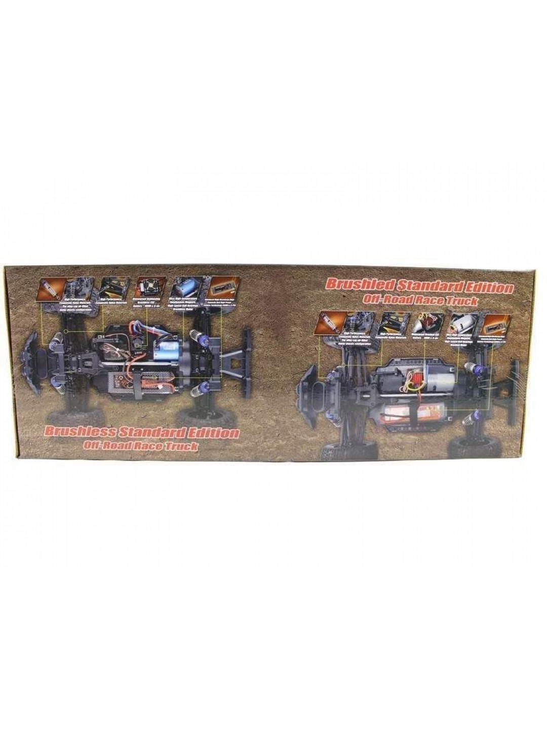 Радиоуправляемый шорт-корс Remo Hobby EX3 Brushless UPGRADE (красный) 4WD 2.4G 1/10 RTR