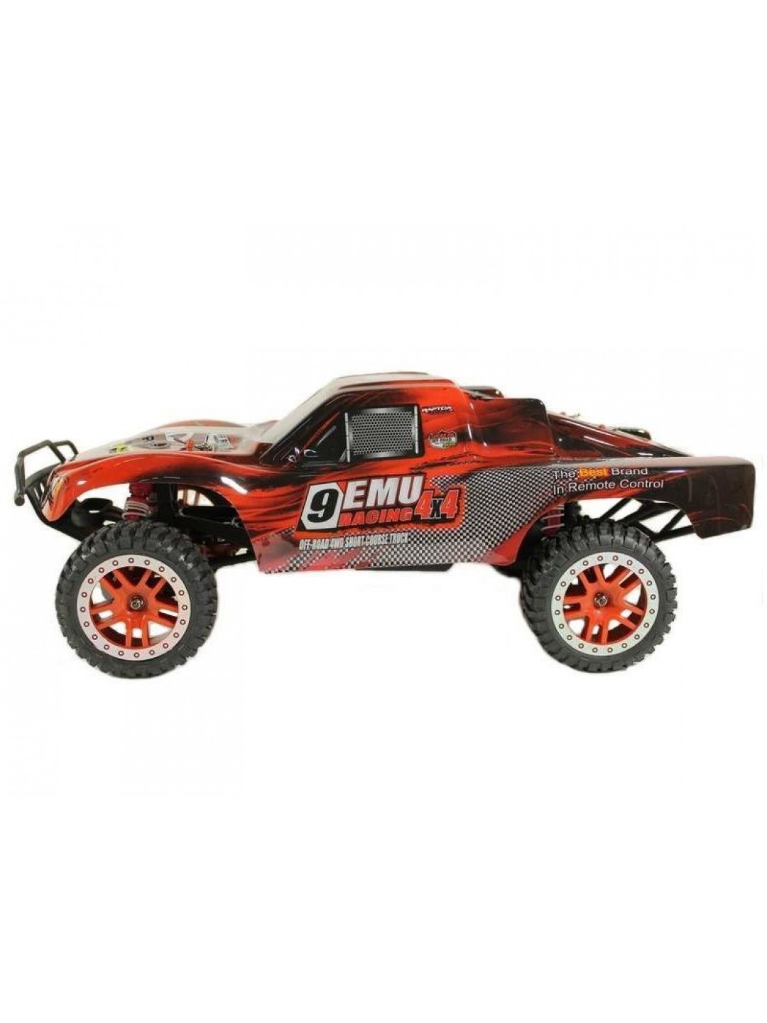 Радиоуправляемый шорт-корс Remo Hobby 9EMU Brushless (красный) 4WD 2.4G 1/8 RTR
