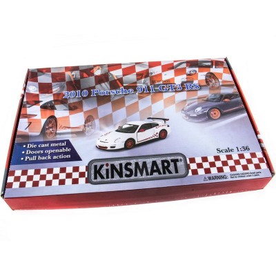 Машина Kinsmart 1:36 Porche 911 GT3 RS 2010 инерция (1/12шт.) б/к