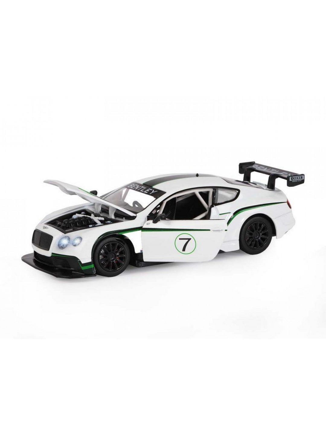 Машина "АВТОПАНОРАМА" Bentley Continental GT3 Concept, белый, 1/24, в/к 24,5*12,5*10,5 см