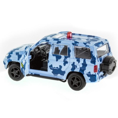 Машина "АВТОПАНОРАМА" инерц. УАЗ Патриот (омон) 1/50, в/к 12*7*5,5 см