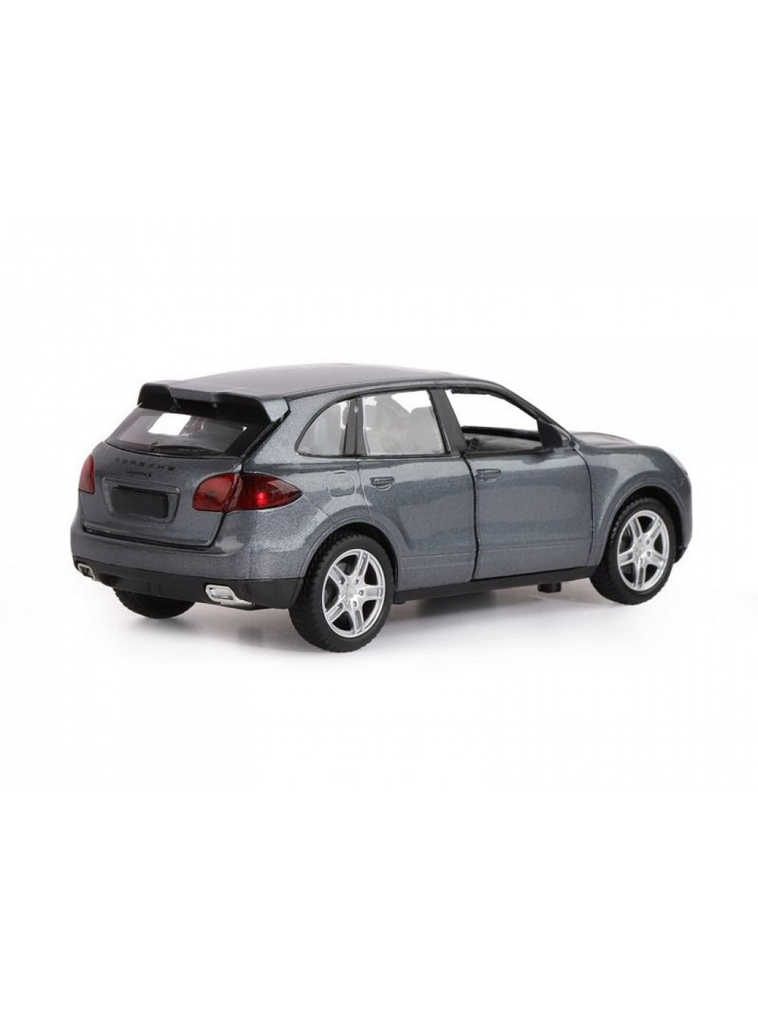 Машина "АВТОПАНОРАМА" Porsche Cayenne S, серый, 1/32, свет, звук, инерция, в/к 17,5*13,5*9 см