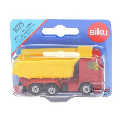 Грузовик Siku 1075 1/50, 9 см, красный/желтый