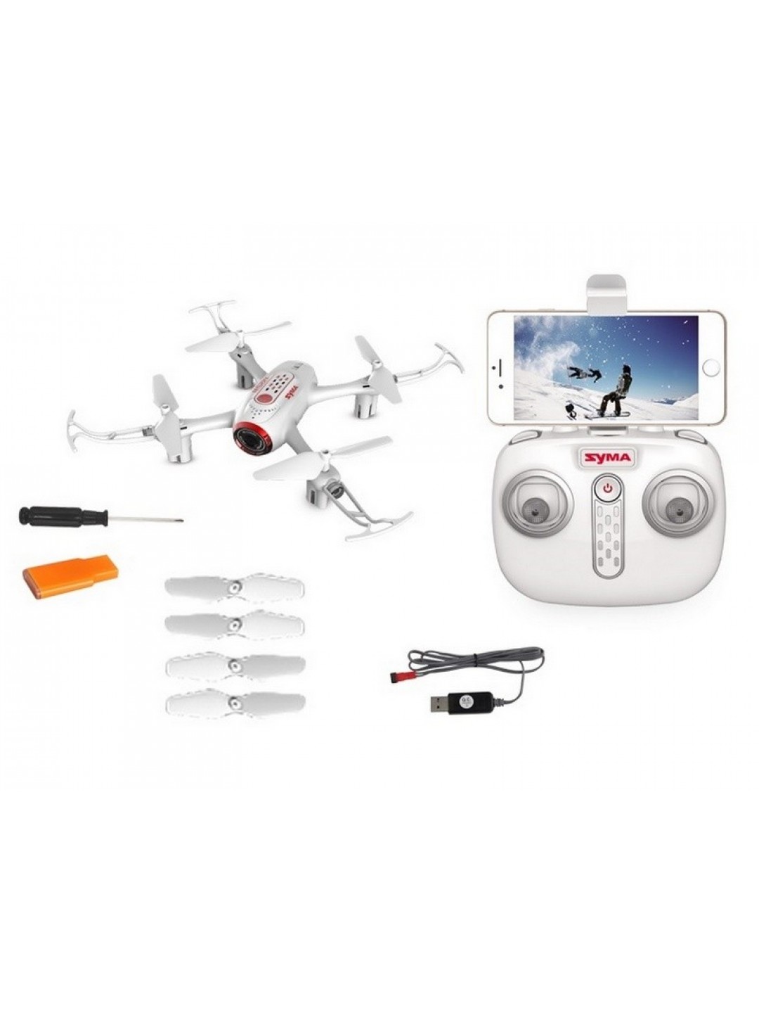 Р/У квадрокоптер Syma X22SW с FPV трансляцией Wi-Fi, 2.4G 6-AXIS  RTF