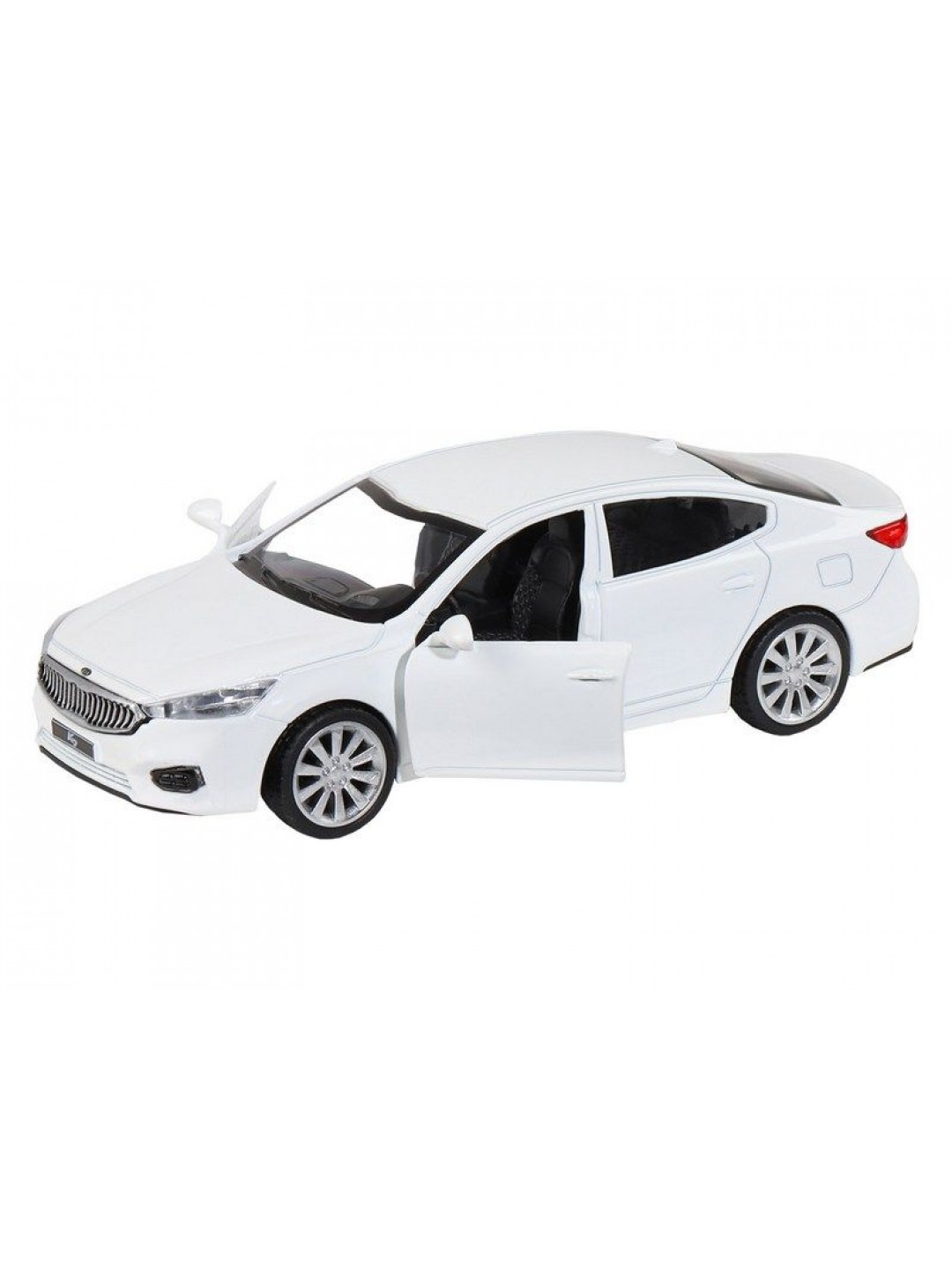 Машина "АВТОПАНОРАМА" KIA K7, белый, 1/41, инерция, в/к 17,5*12,5*6,5 см