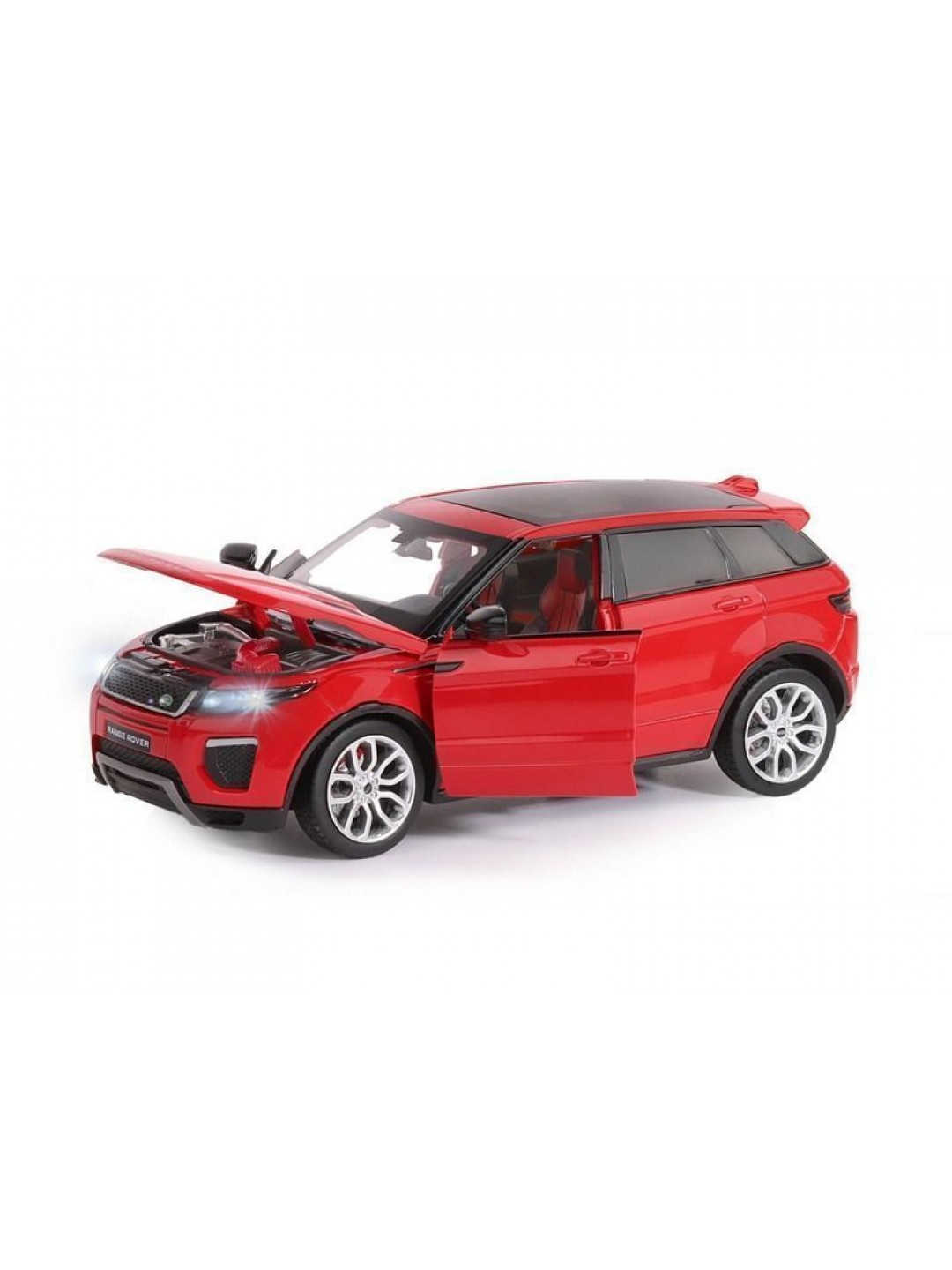 Машина "АВТОПАНОРАМА" Land Rover Range Rover Evoque, красный, 1/24, в/к 24,5*12,5*10,5 см