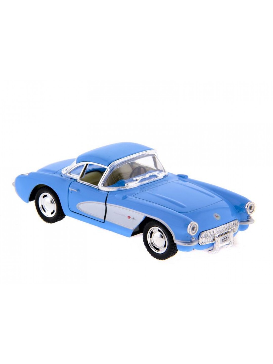 Машина Kinsmart "Chevrolet Corvette 1957" инерция (1/12шт.) 1:34 б/к