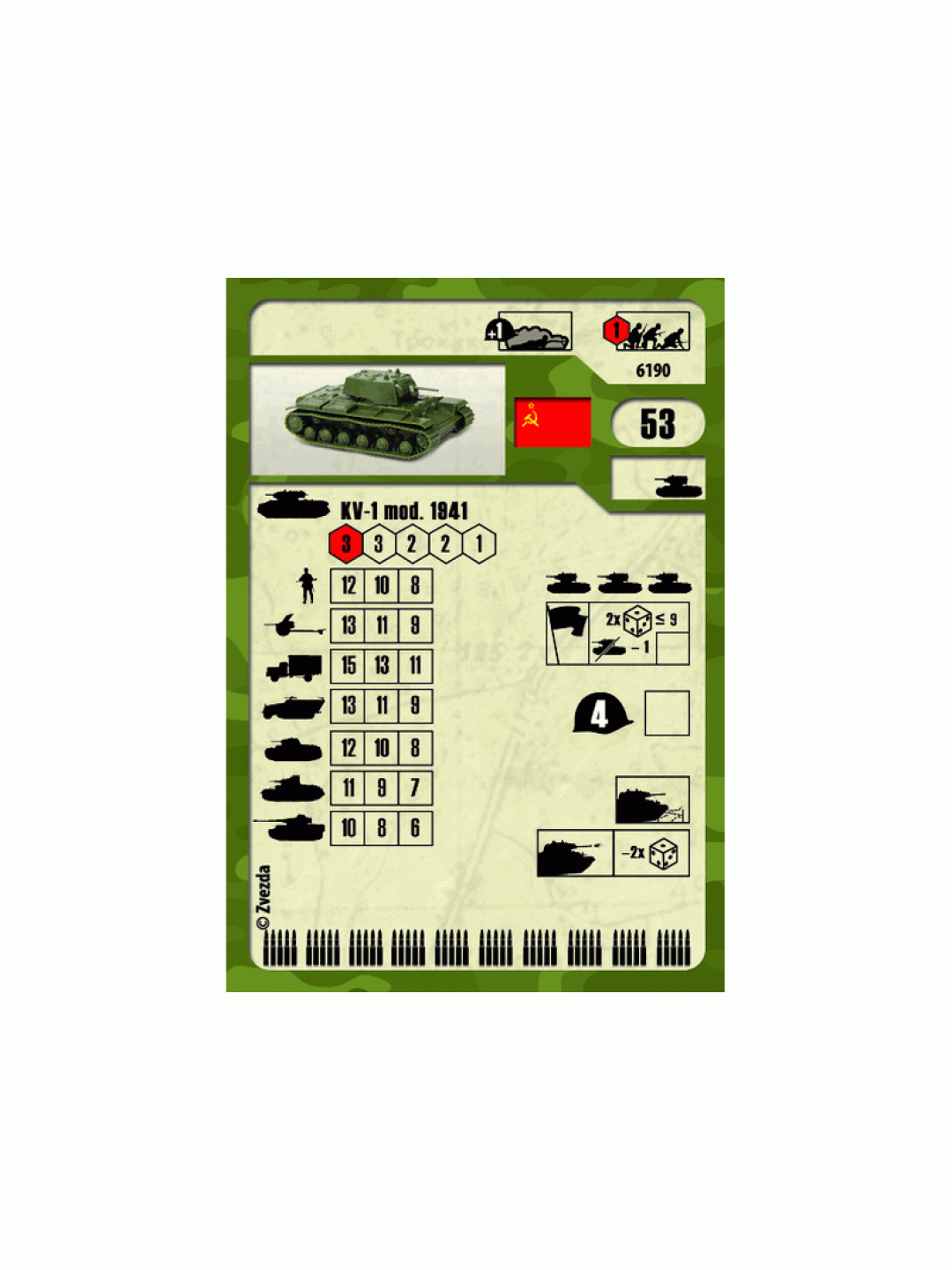 Сборная модель ZVEZDA Советский танк КВ-1 с пушкой Ф32, 1/100