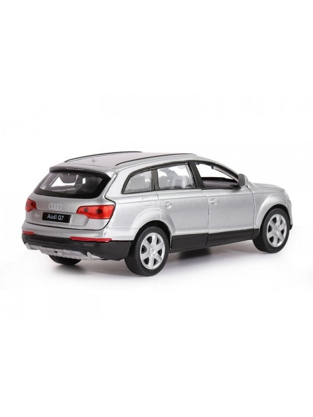 Машина "АВТОПАНОРАМА" Audi Q7, серебряный, 1/32, свет, звук, инерция, в/к 17,5*13,5*9 см