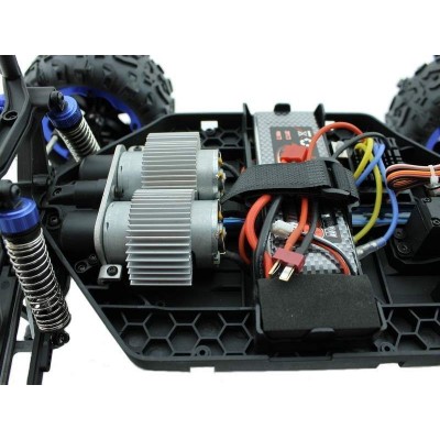 Радиоуправляемый монстр Remo Hobby Dinosaurs Master TWINS MOTOR (красный) 4WD 2.4G 1/8 RTR