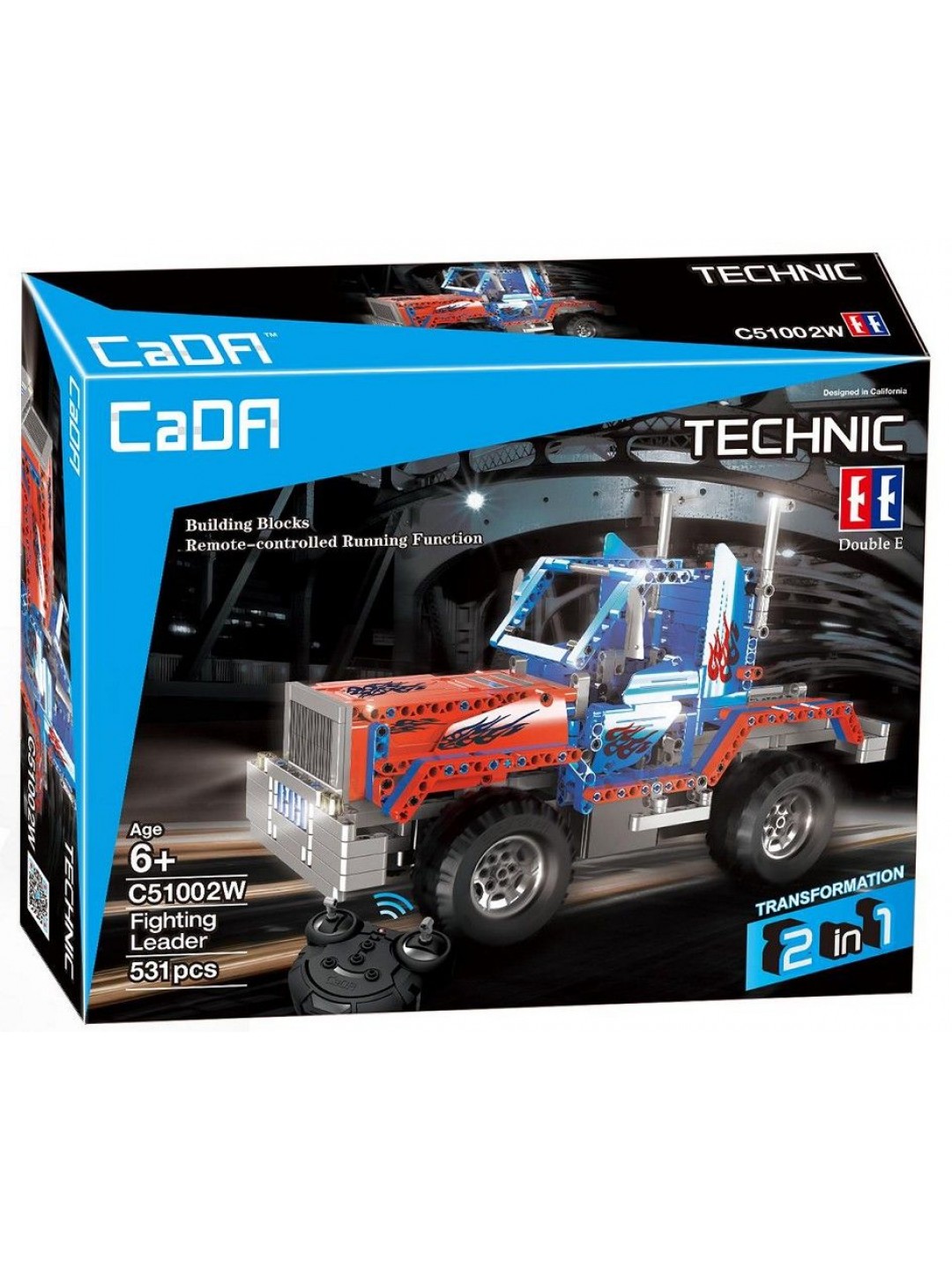 Р/У конструктор CaDA Technic грузовик / джип "Оптимус Прайм" (531 деталь)