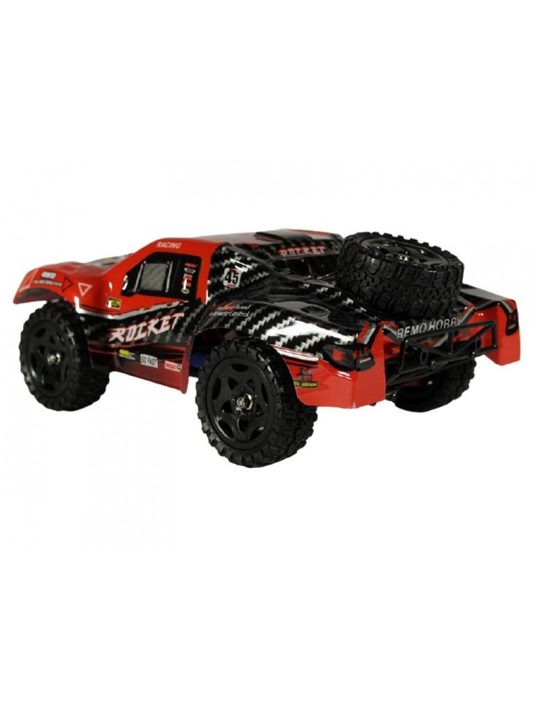 Радиоуправляемый шорт-корс Remo Hobby Rocket UPGRADE V2.0 (красный) 4WD 2.4G 1/16 RTR