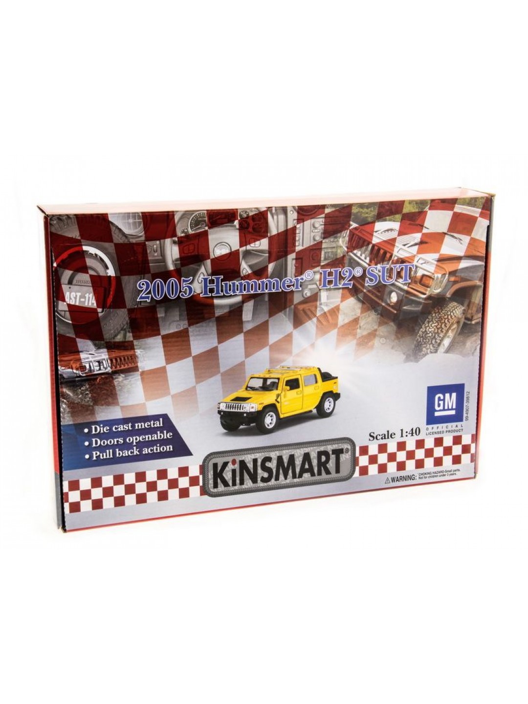 Машина Kinsmart 1:40 HU ммER H2 2005 инерция (1/12шт.)  б/к