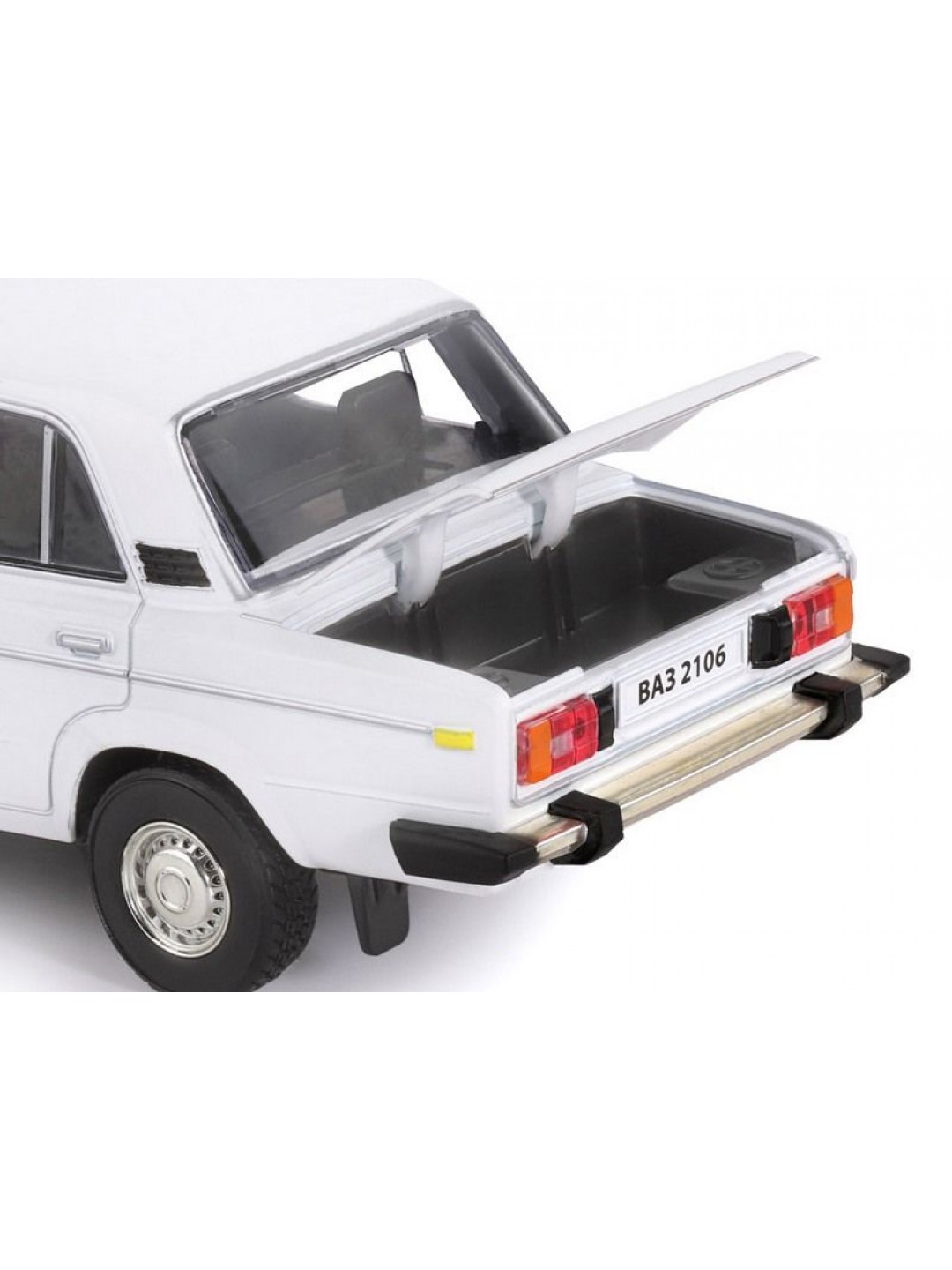 Машина "АВТОПАНОРАМА" ВАЗ 2106, 1/22, белый, инерция, в/к 24,5*12,5*10,5 см