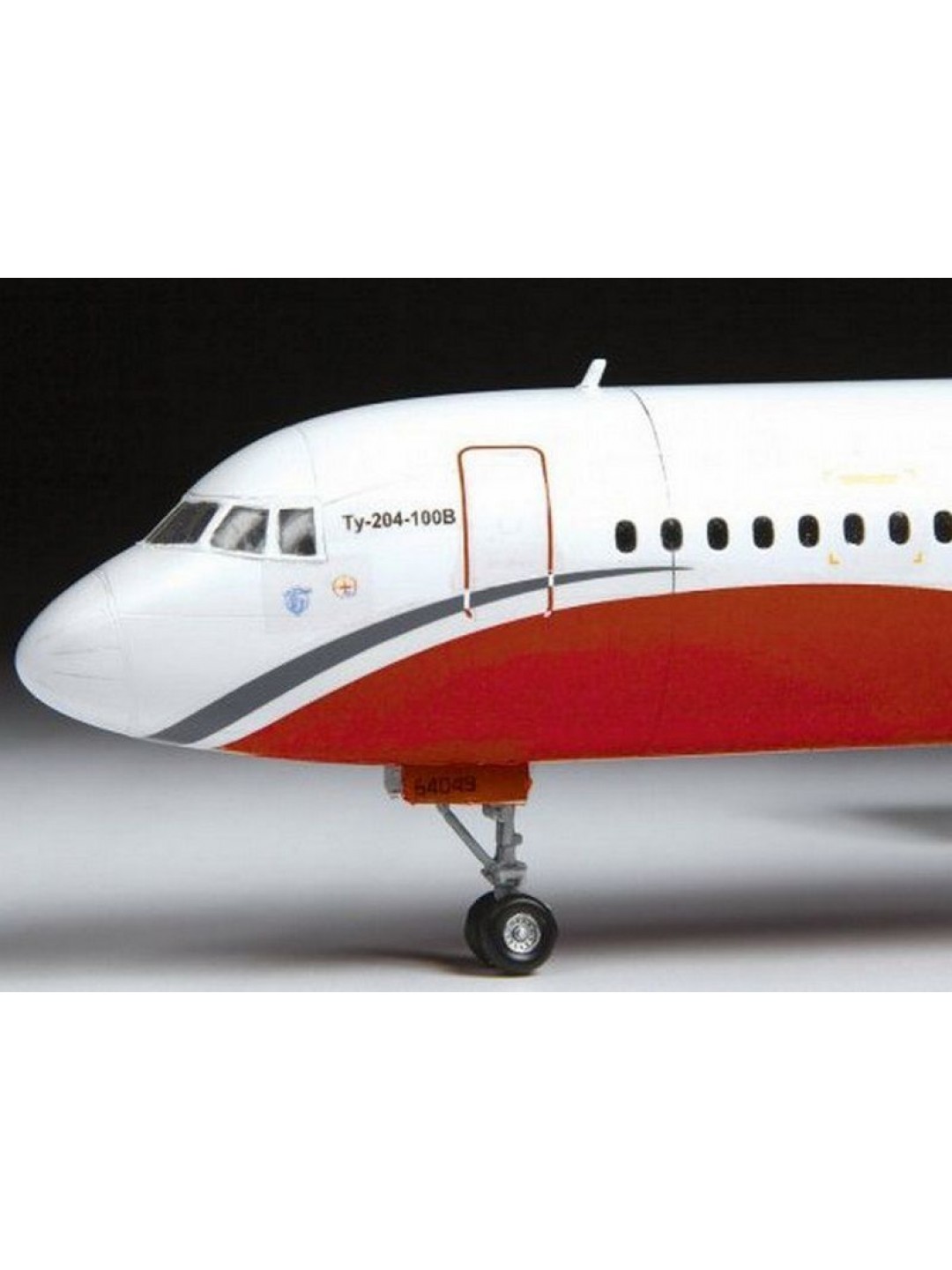 Сборная модель ZVEZDA Пассажирский авиалайнер Ту-204-100, 1/144