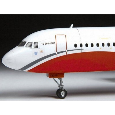 Сборная модель ZVEZDA Пассажирский авиалайнер Ту-204-100, 1/144