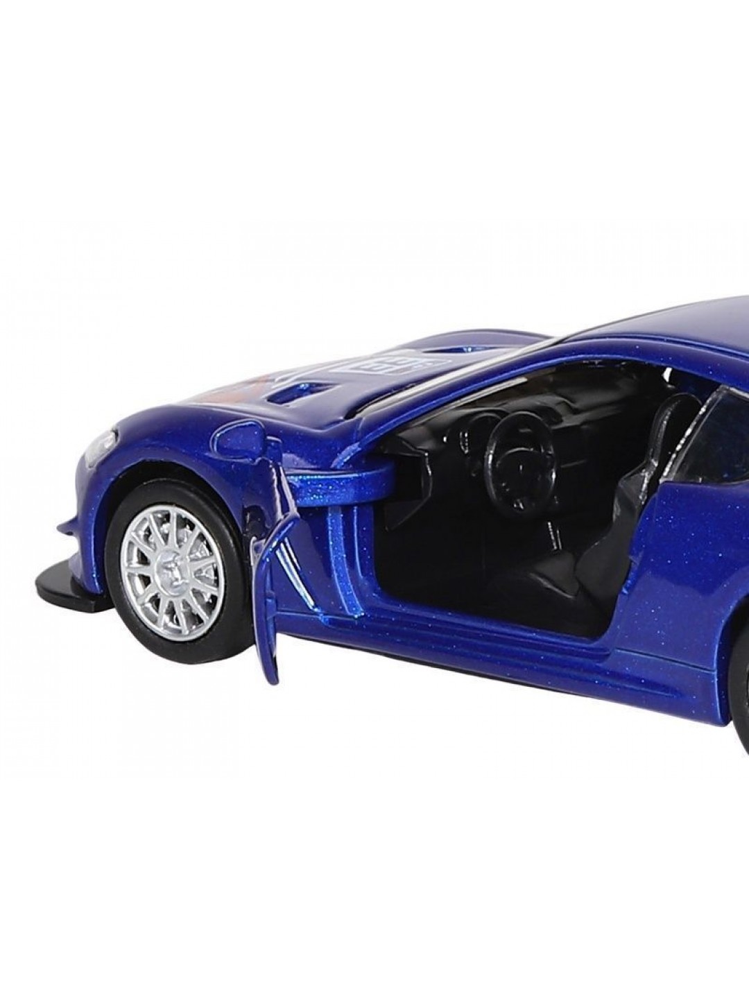 Машина "АВТОПАНОРАМА" Maserati Gran Turismo MC GT4, синий, 1/43, инерция, в/к 17,5*12,5*6,5 см