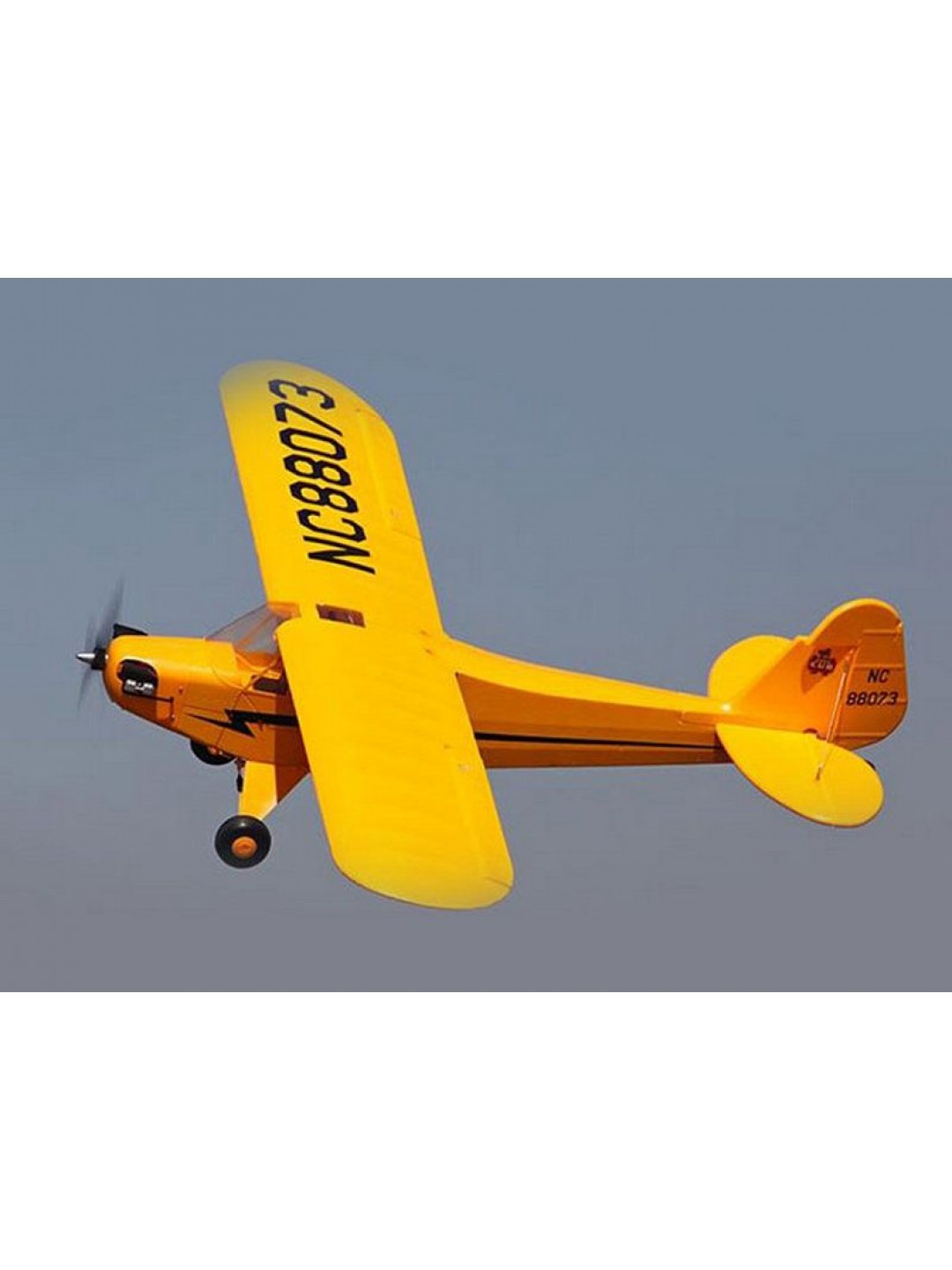 Радиоуправляемый самолет Top RC J3 желтый 1400мм KIT