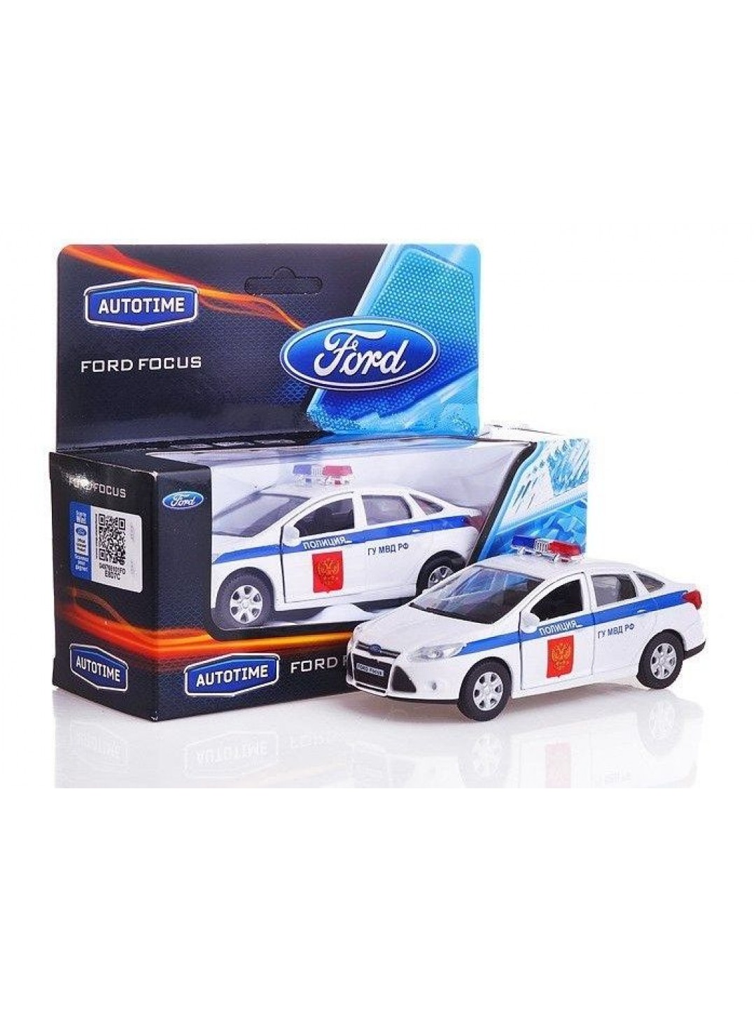 Машина Autotime "FORD FOCUS" полиция 1:36